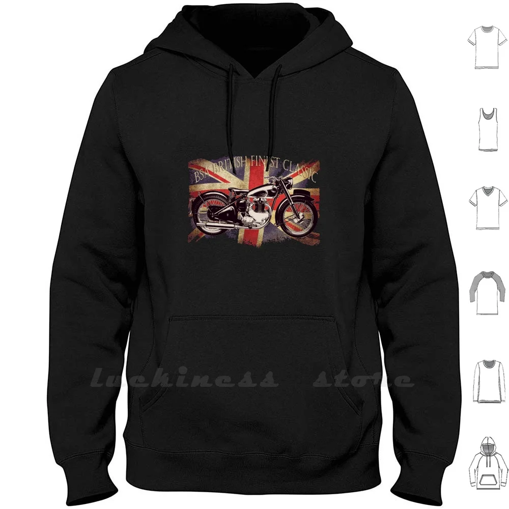 

Bsa британская тонкая мотоциклетная Толстовка с длинным рукавом мягкая гранж в стиле ретро Популярные в британском винтажном стиле