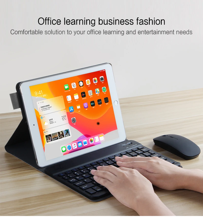 Для iPad 10 2 чехол для клавиатуры 7th 6th 5th поколение Беспроводная Bluetooth клавиатура 9 7