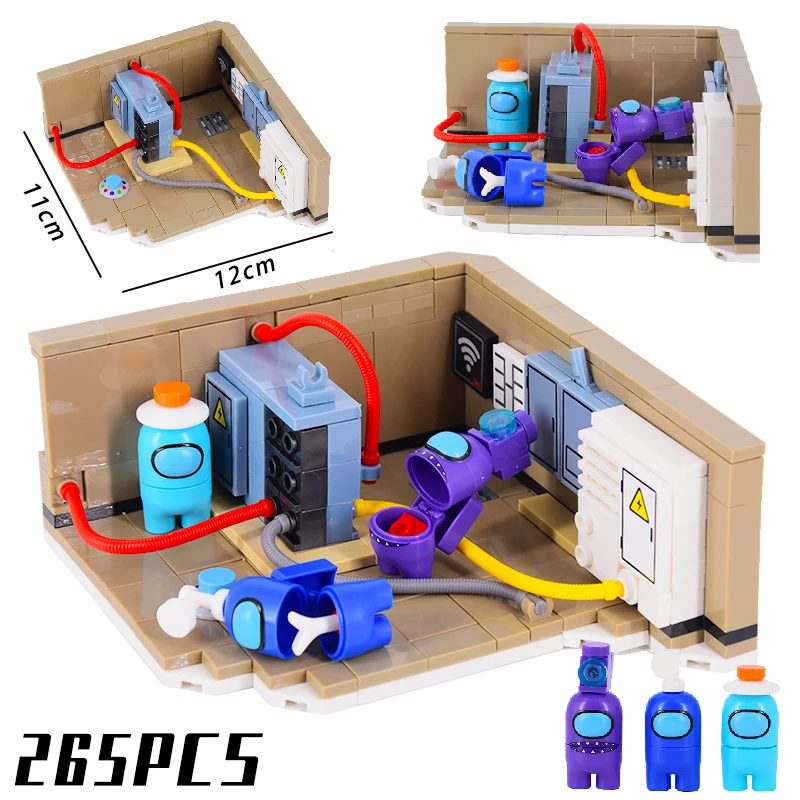 

Amongs Game US Star Space Alien Wars Model Building Blocks Mini Dolls Figures Bricks Idear Creative DIY Toys For Children Gifts