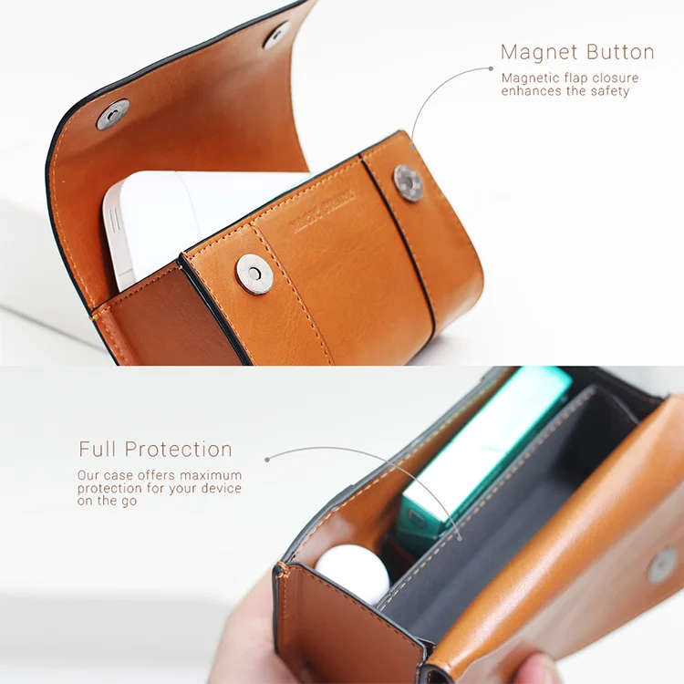 Чехол для IQOS сумка хранения PU кожаный держатель полный защитный карман iqos 2 4 Plus Vape