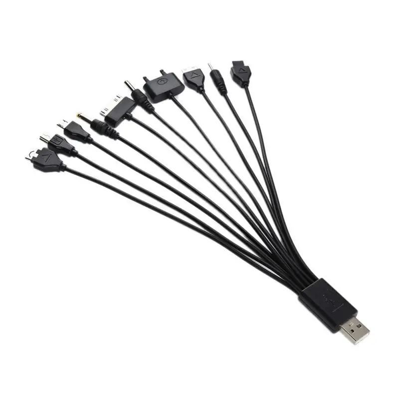 

10 in 1 Multifunction USB Data Transfer Cables Universal Multi Pin Cables Charger USB Adapter Cable Data Wire Cord for Laptop PC