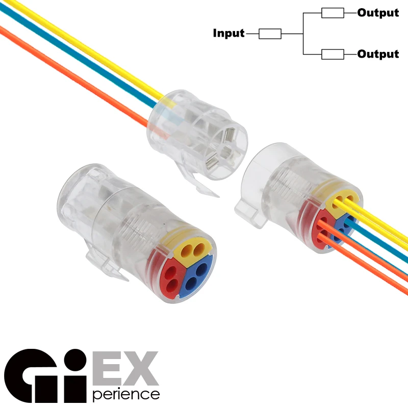 2020 Новый! Одиночный жесткий провод съемный быстрый разъем 1 2 клеммный блок с