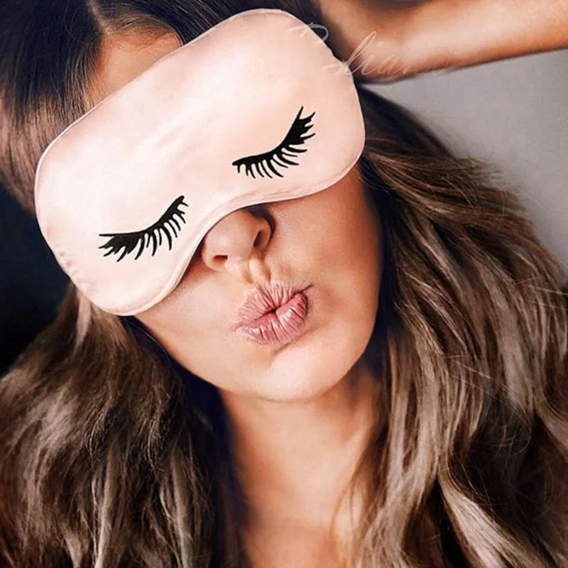Косметичка для макияжа ресниц маска сна подарок подружки невесты Свадебный
