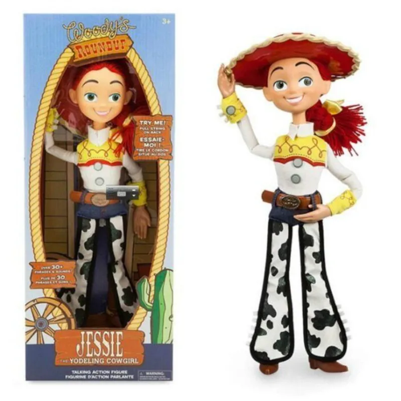 

Disney Toy Story Talking Woody Jessie Action Toy Figures Model Toy Anime Decoration Collection Figurine Children Christmas Gifts