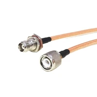 high quality low attenuation tnc female jack nut switch tnc male pigtail cable rg142 50cm100cm adapter