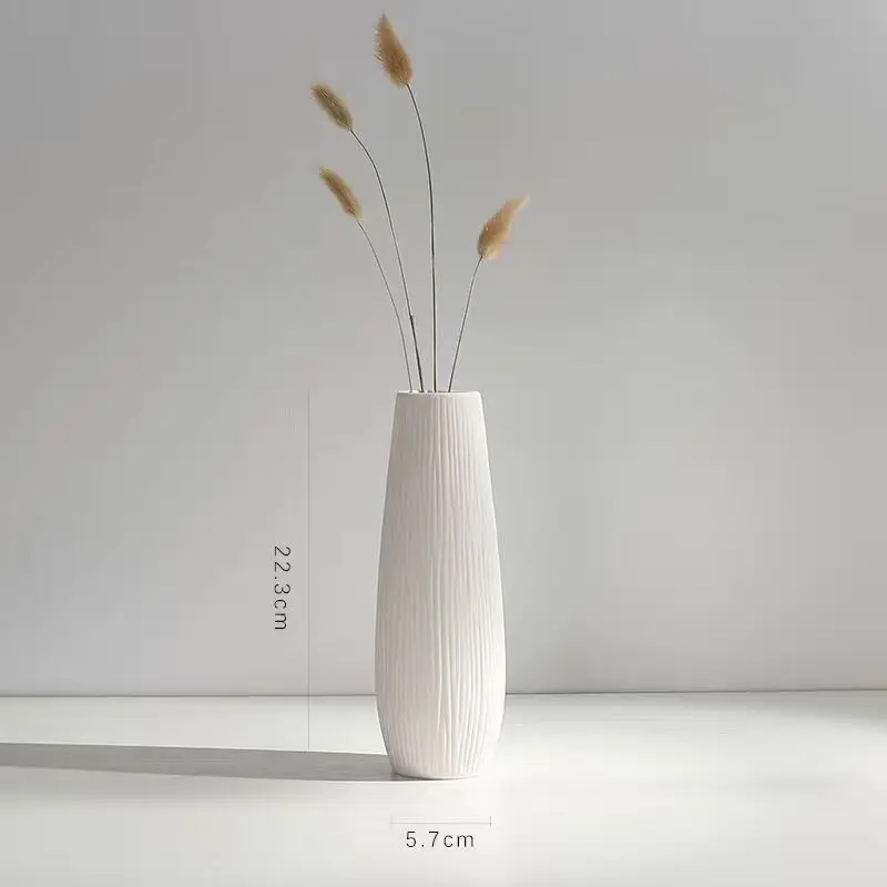 

Ceramic Vases Modern Nordic Minimalist Simple Style White Tabletop Vase Wedding Home Decoration Fashion Flowerpot Craft Gift