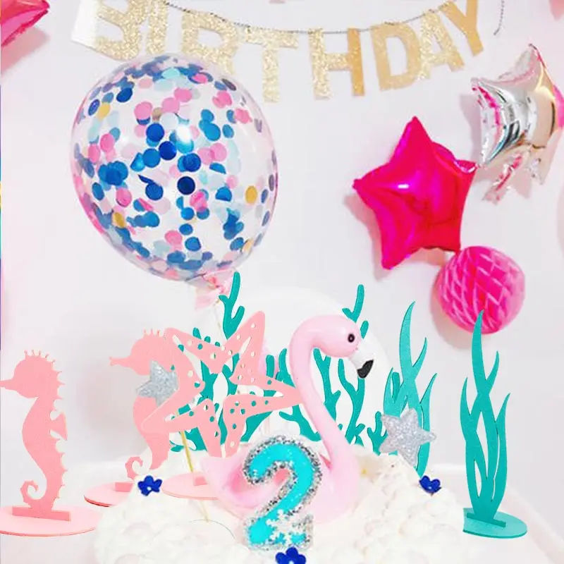 Подарок на день рождения маленькая Русалочка войлок 2 шт./упак. стол Центровая