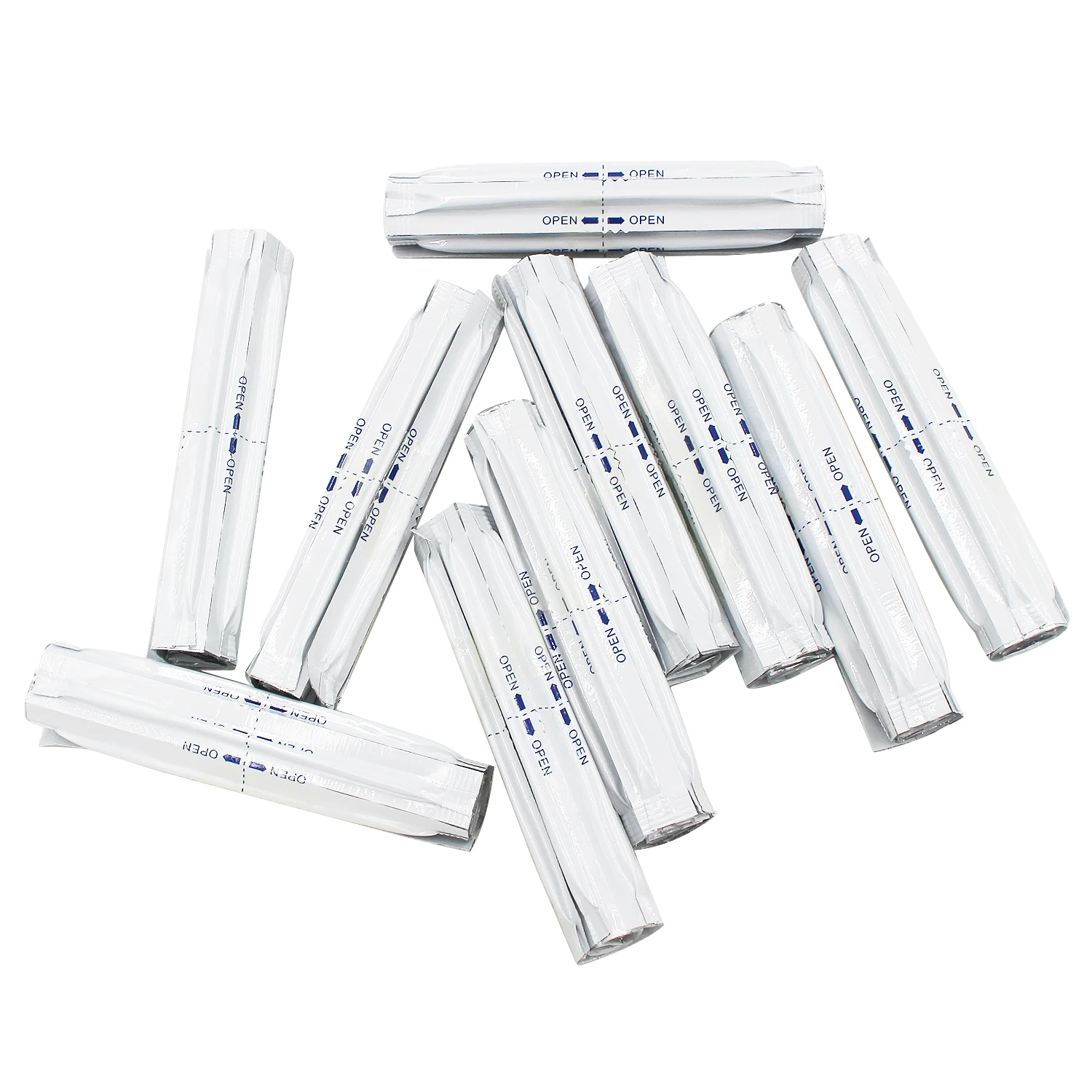 50 шт./партия алкоголя косметические ватные палочки с двойным палочка для очистки