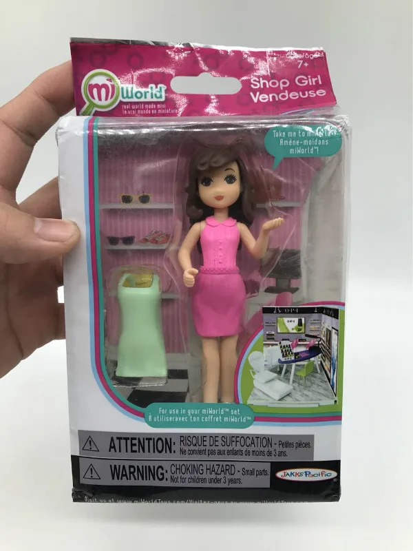 Модная миниатюрная кукла-помощник магазина игрушечный домик для девочек кукла