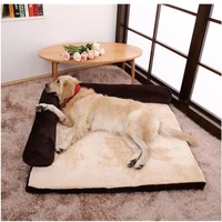 vip l shaped dog bed sofa comfortable sleeping pet cushion for big dogs washable nest cat house bed puppy mat pet supplies