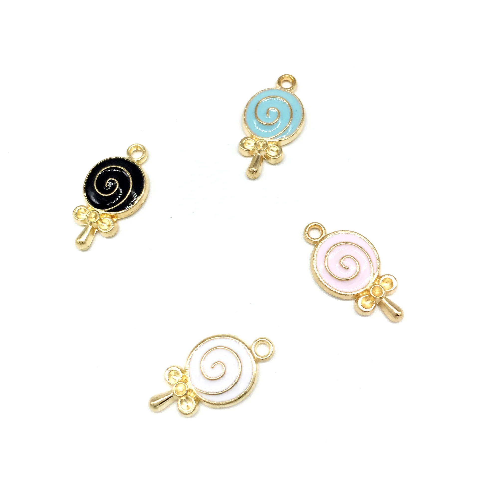 

20pcs/lot DIY Fashion Charms Enamels Gift Alloy Lollipop Pendant Accessories Earring Bracelet Necklace Jewelry Accessories
