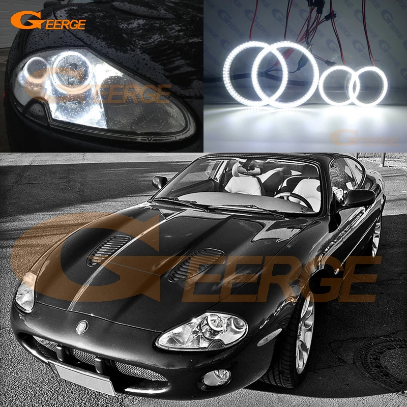 Для Jaguar XK8 XKR X100 1996 2006 отличный ультра яркий SMD СВЕТОДИОДНЫЙ ангельские глазки