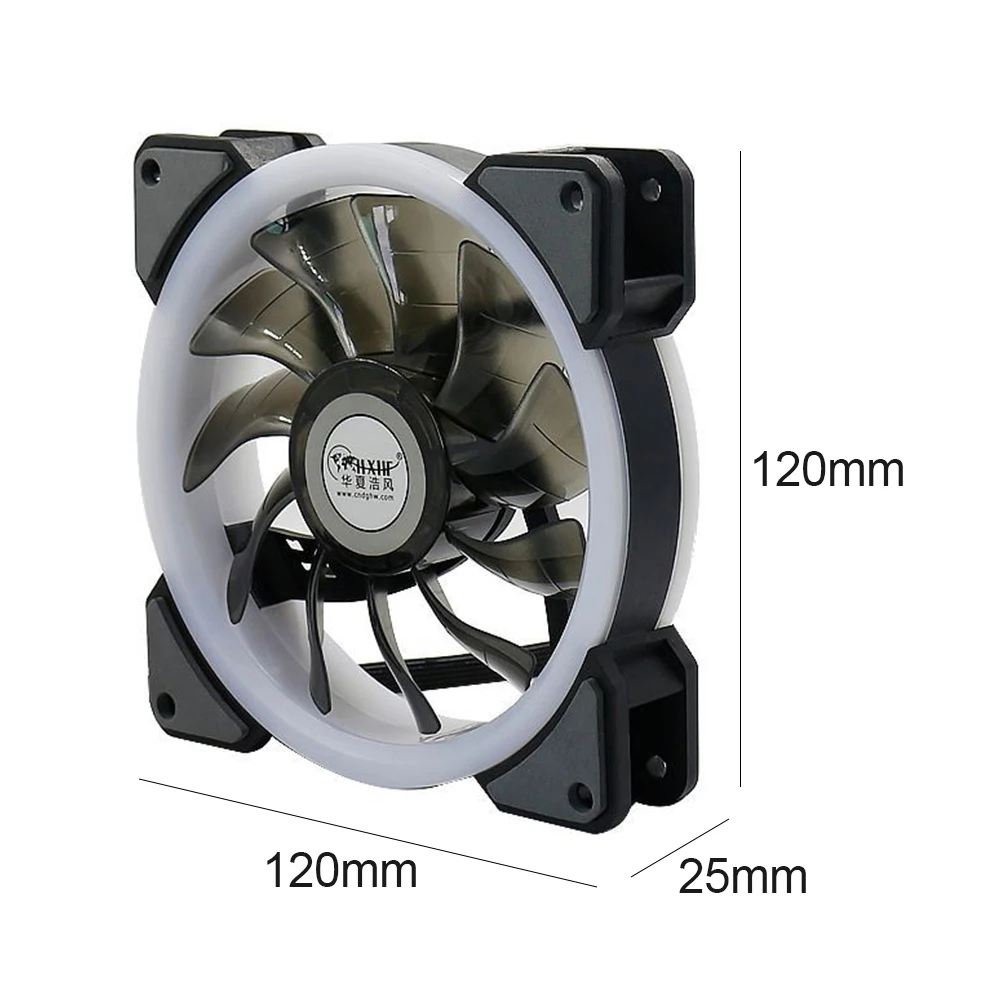 

3 Pcs CPU Cooler PC Desktop Case Fan 120MM Eclipse Aurora Remote Control RGB LED Silent Fan Hydraulic CPU Cooling Fan