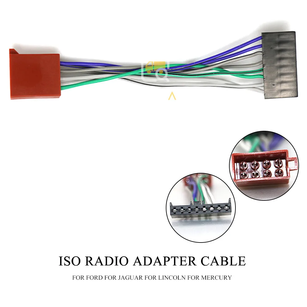 12-109 ISO Car Radio Adapter for F-O-R-D JAGUAR LINCOLN MERCURY Wiring Harness Connector Lead Loom Cable Plug | Автомобили и