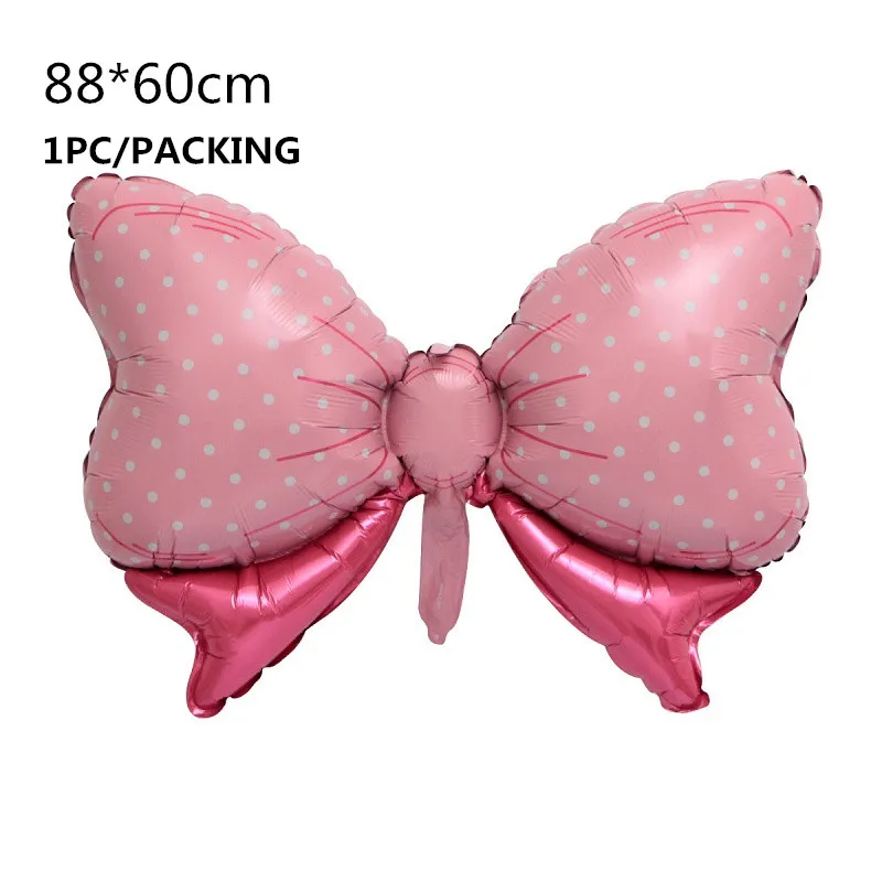 bow balloon 2 Украшение для детского душа DIY скатерть, бумажная тарелка, чашка, посуда для маленьких мальчиков и девочек, на день рождения, пол, открытые вечерние принадлежности для малышей - Цвет: bow balloon 2