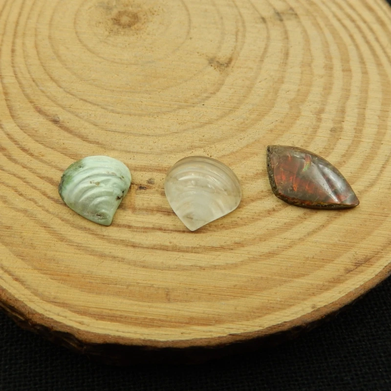 Натуральный камень аммония зеленая бирюза дымчатый Кабошон Пары 12x11x5 мм 16x10x2 13x11x5