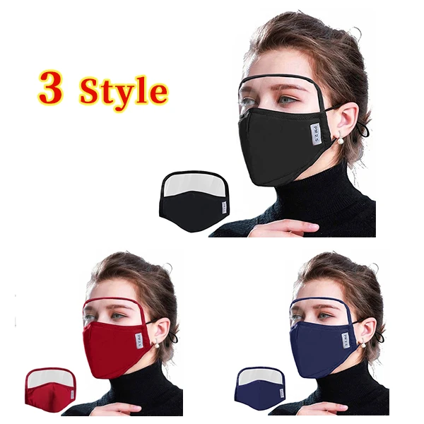 

1PCS Adult Mask Mascarillas Mouth Face Masks Washable Reusable Transparent Mask Shield Facemask Anti Dust Masks Mascherine