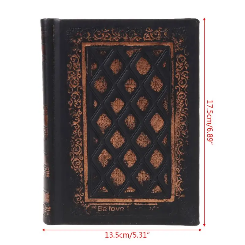

Retro Vintage Journal Diary Notebook Leather Blank Hard Cover Sketchbook Paper Stationery Travel Gift J78A
