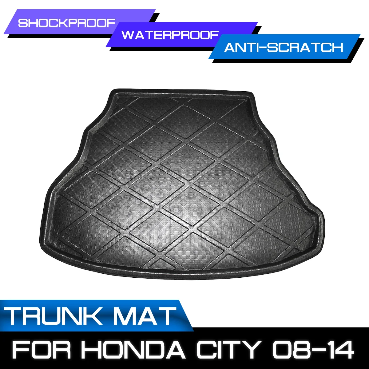 

Car Floor Mat Carpet Rear Trunk Anti-mud Cover For Honda CITY 2008 2009 2010 2011 2012 2013 2014
