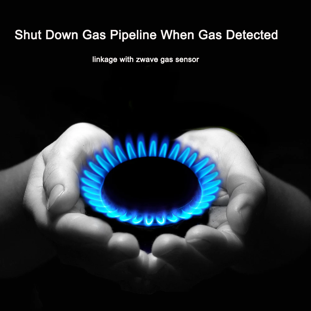 

Z Wave Smart Home Automation Z-Wave Gas / Water Auto Shutoff Valve for Pipes up to 1 1/2 Compatiable Smartthings Vera