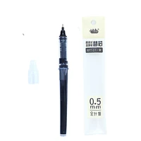 0 5mm writing gel pens black ink refills small white dot rpt01 large capacity school students exam office stationery supplies