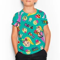 jojo siwa 3d t shirt popular short sleeve t shirt cool tee tops summer boy girl kid oversized t shirts childrens clothing