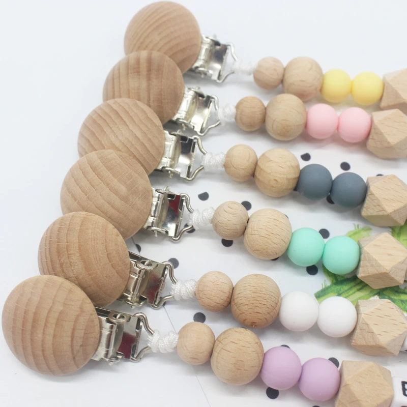 Персонализированная силиконовая цепочка для соски ручной работы безопасное