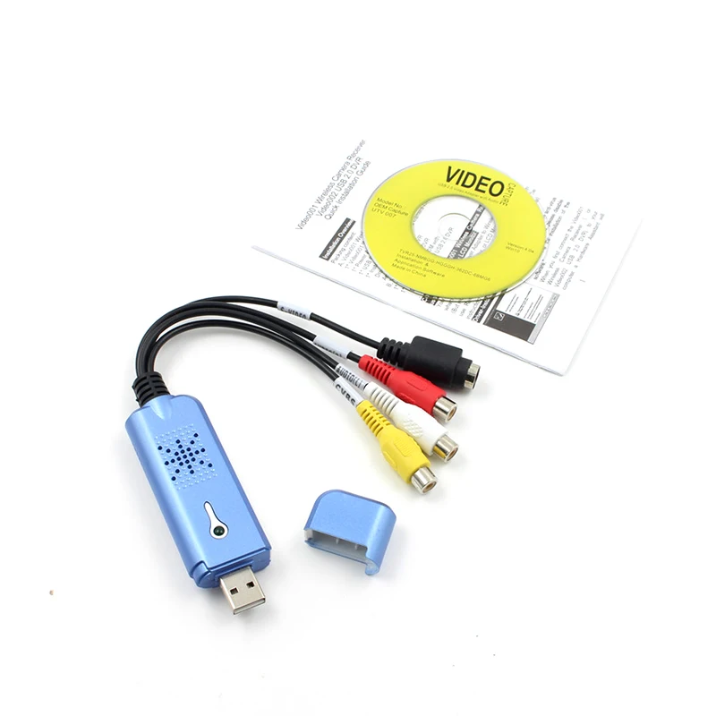 Портативный адаптер для видеозахвата Easycap USB 2 0 VHS DC60 DVD-преобразователь