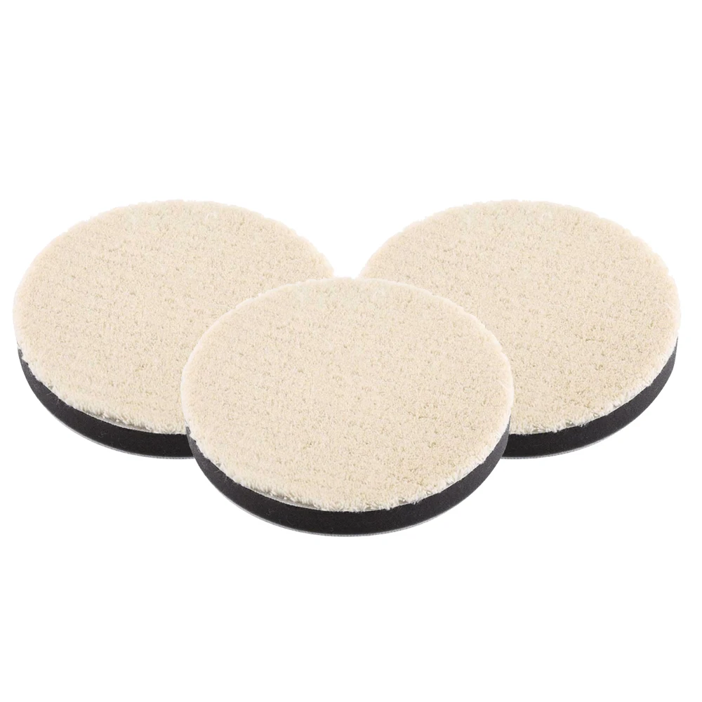 

3pcs Polishing pad 5 inch Sponge Buffing Waxing Reusable Soft Durable.
