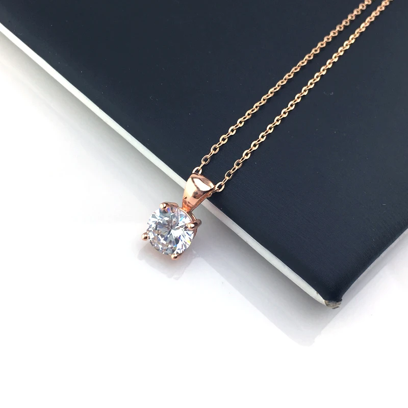 Женская подвеска из натурального золота FFGems 2 карата с фианитами перламутровая