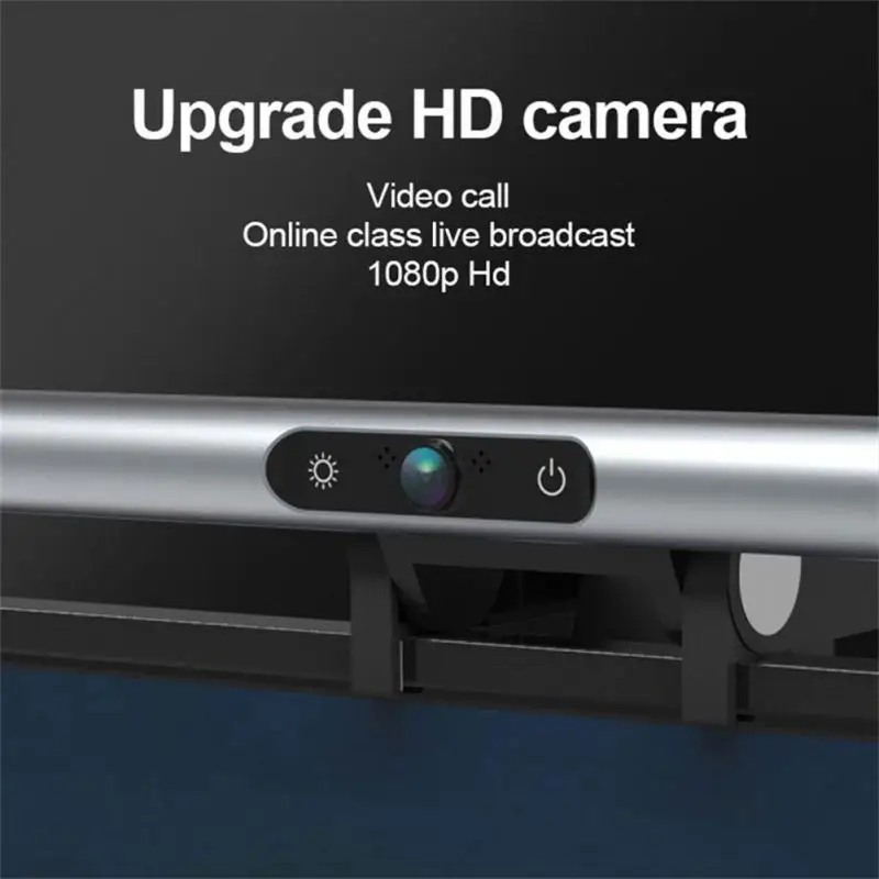 

PC Computer Laptop Screen Hanging Light Office Study Reading Light Screen LED Bar Desk Lamp With Camera And Microphone