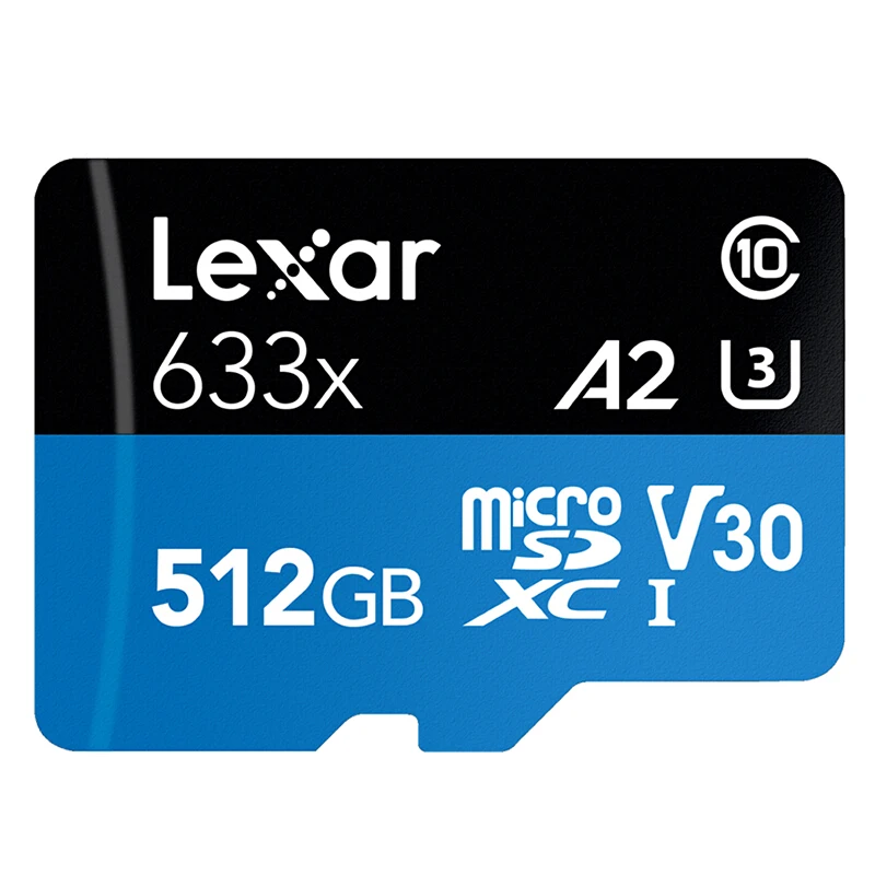 Карта памяти Lexar 633x Micro SD карта Gopro 512 ГБ флеш высокопроизводительные карты MicroSDHC