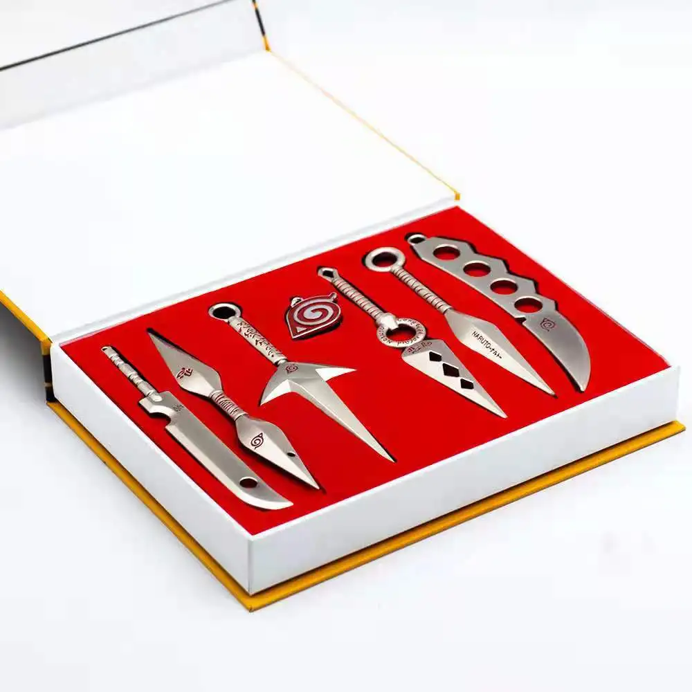 Набор металлических аксессуаров Narutos Ninja мультяшный меч для косплея кунай