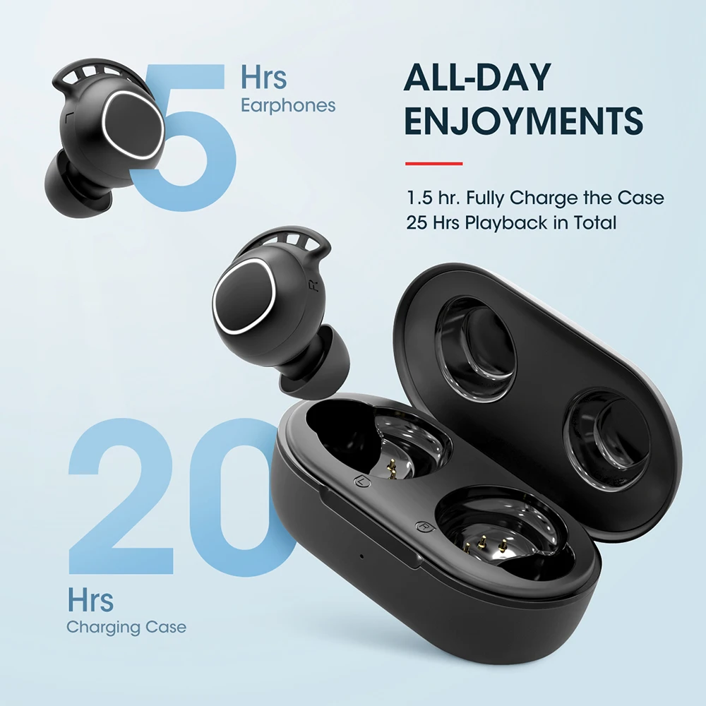 Mpow M30/M30 Plus настоящие беспроводные наушники Bluetooth с глубоким басом звук IPX7