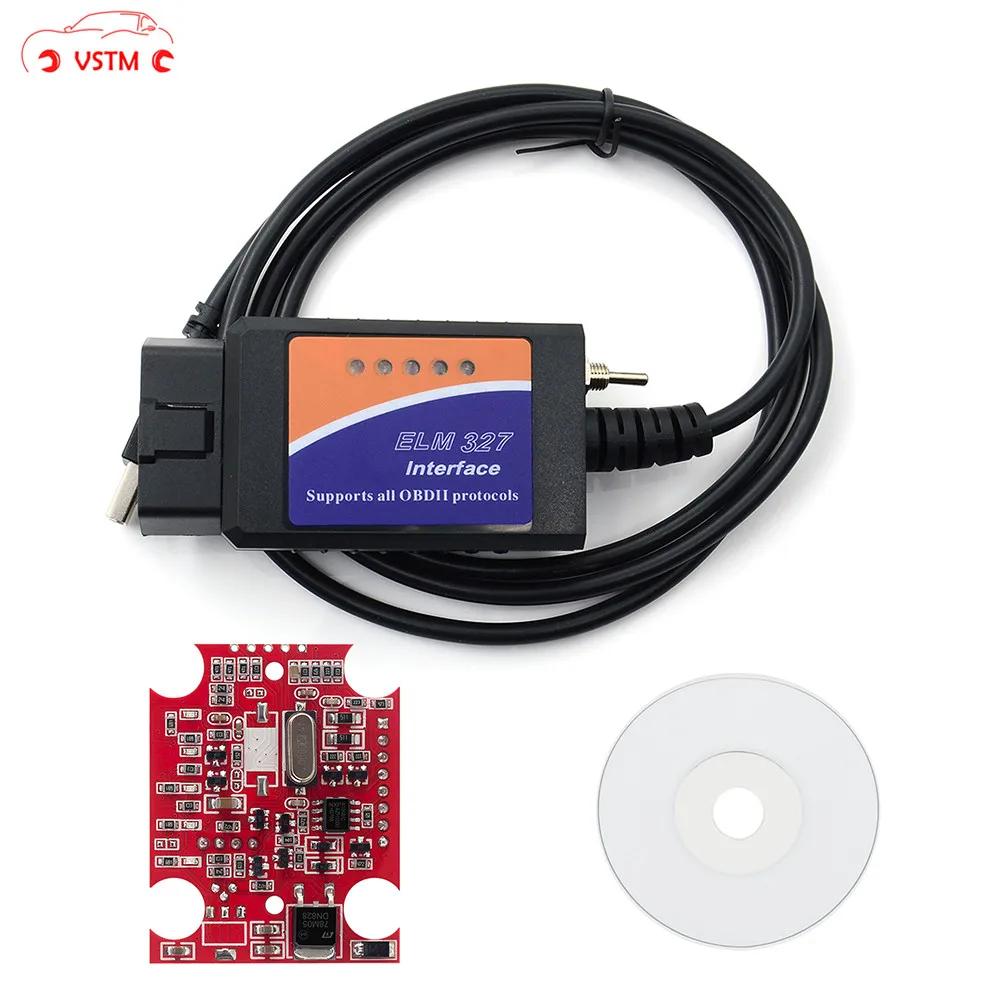 ELM327 USB V1.5 модифицированный для F o r d Forscan Pic18f25k80 FTDI чип HS CAN MS CAN|Диагностические