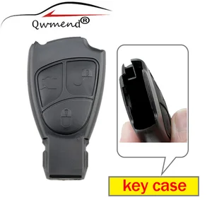 Запасной чехол QWMEND Smart чехол для дистанционного ключа от машины 234 кнопки для Mercedes Benz M S C E CLS CLK, чехол для автомобильных ключей без логотипа