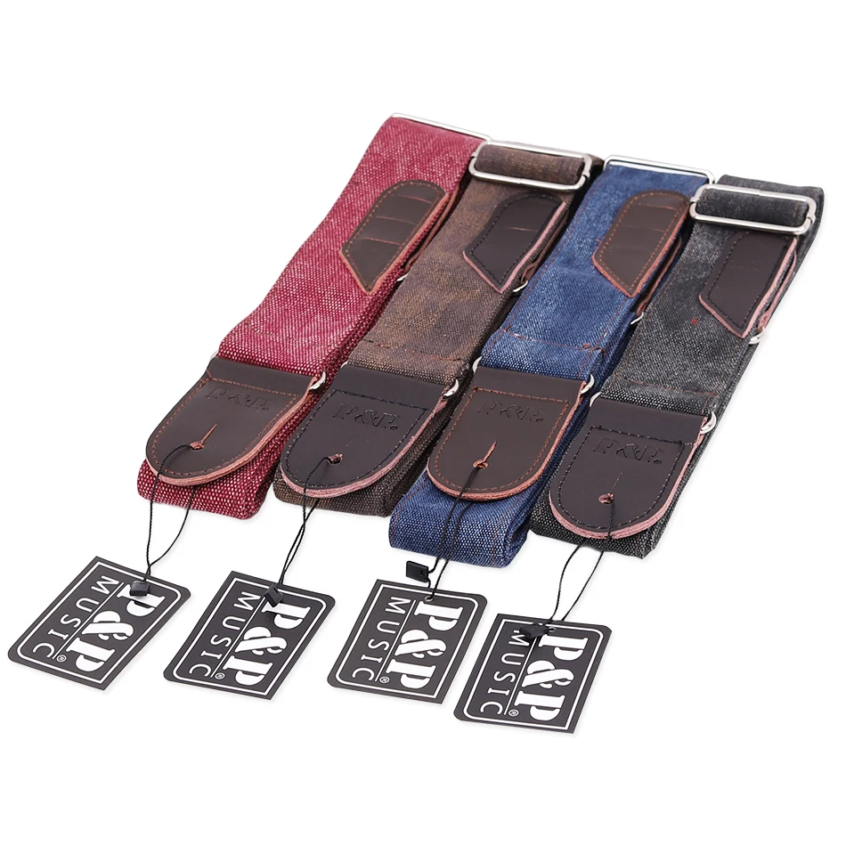 hohe qualität vintage jean made gitarre strap verstellbaren gürtel für akustische elektrische gitarre kuh leder picks halter 3 geschenk