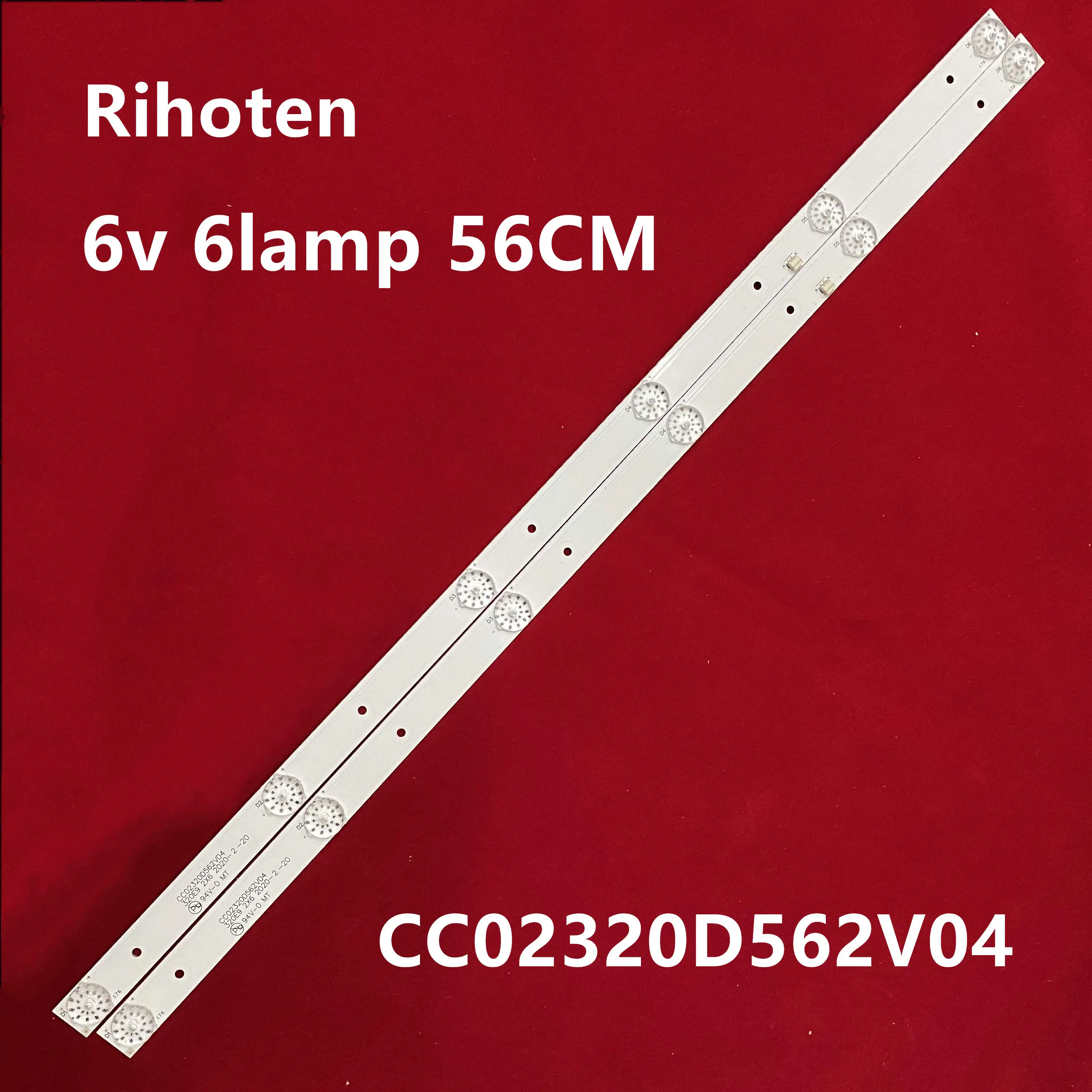 4 шт./лот для LE 8822A M32D 1 ЖК Телевизор подсветка бар CC02320D562V04 6LED 56 см 6В|Светодиодные