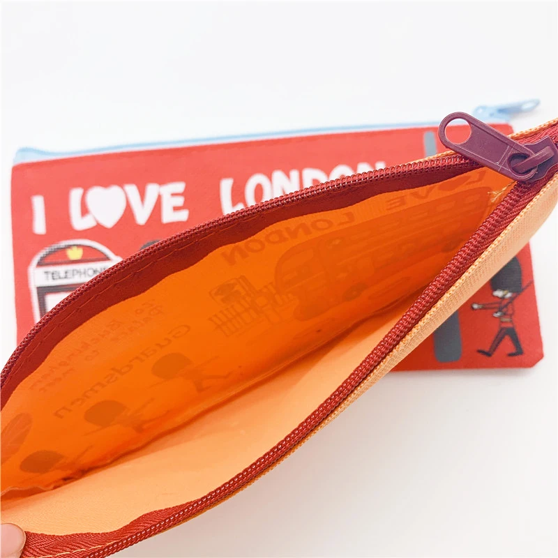 1 шт./лот винтажный мультяшный студенческий пенал на молнии в лондонском стиле
