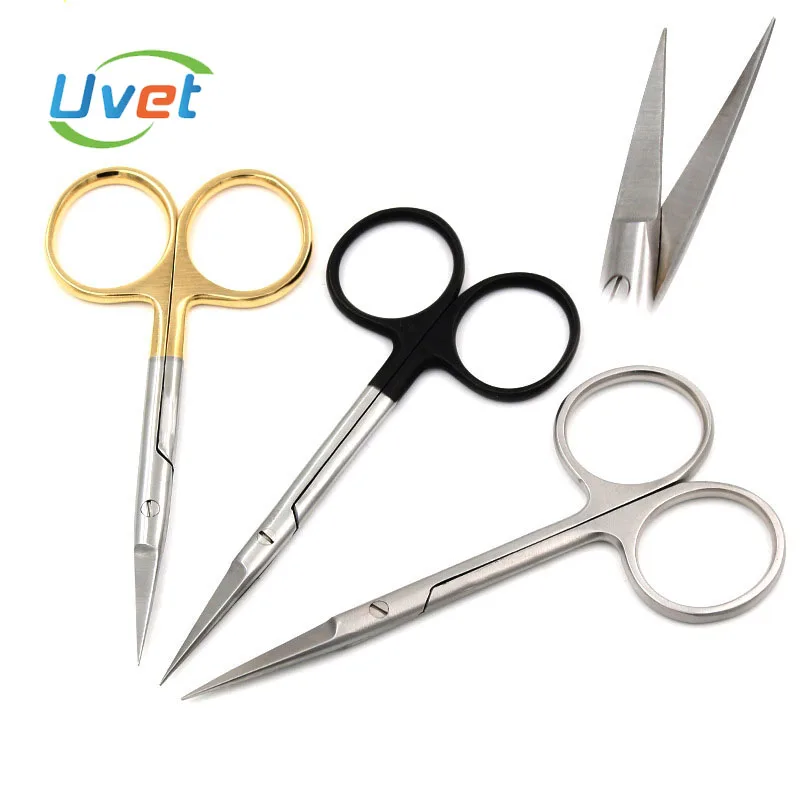 3 шт. офтальмические ножницы Нержавеющая сталь глаз для хирургии наконечник