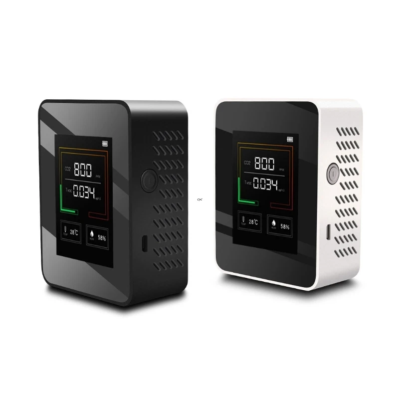

Portable co2 ppm meters carbon dioxide detector co2 TVOC HCHO AQI monitor multi gas analyzer