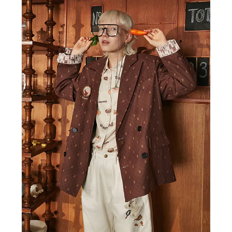 Повседневная рубашка Unifree Новые Топы на каждый день свободные с длинным рукавом