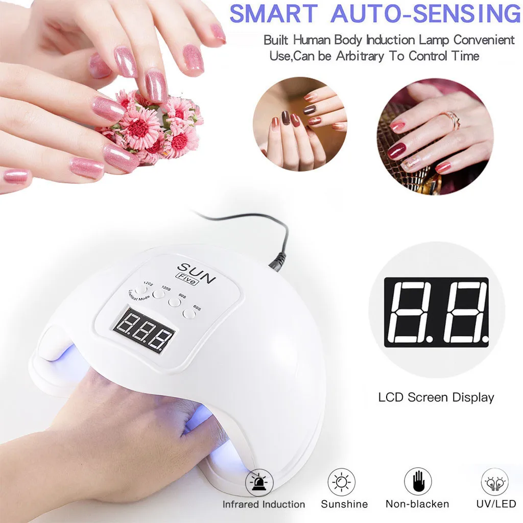 Светодиодный УФ-Гель-лак для ногтей 48 Вт USB-лампа светильник сушки гель-лака