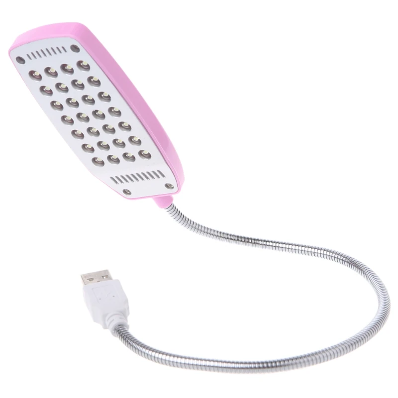 28 светодиодный USB Мини Гибкий Светильник для ноутбука Настольный ПК Настольная