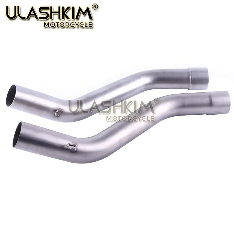 

Motorcycle Exhaust Escape Muffler Middle Contact Pipe Full System Slip on For KAWASAKI ZX 10R ZX10R ZX-10R 2008 2009 2010 Q
