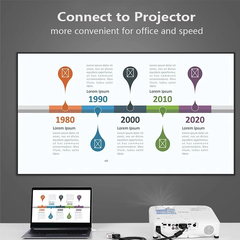 USBC HDMI с поддержкой 4K 30 Гц VGA Hub адаптер USB 3 1 Тип C To 1080P HDTV Аудио Видео конвертеры для