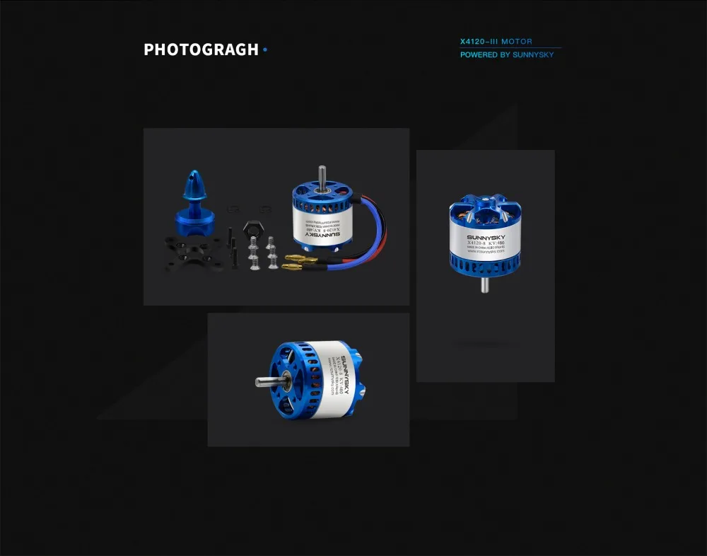 1 шт. SunnySky X4120III 485KV/550KV высокой эффективности безщеточный мотор для 3D трюковый Дрон