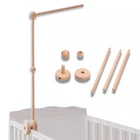 Мобиль для детской кроватки, детский держатель из Букового дерева, кронштейн для защиты новорожденных, аксессуары для сборки