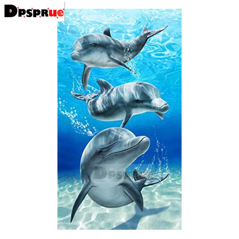 Набор для алмазной вышивки животные Dpsprue 5D вышивка крестиком полный квадратный