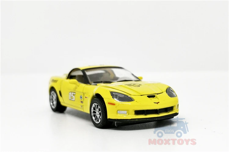 

Greenlight 1:64 2012 Chevrolet Corvette #15 Yellow Diecast Model Car Diecast Model Car Loose